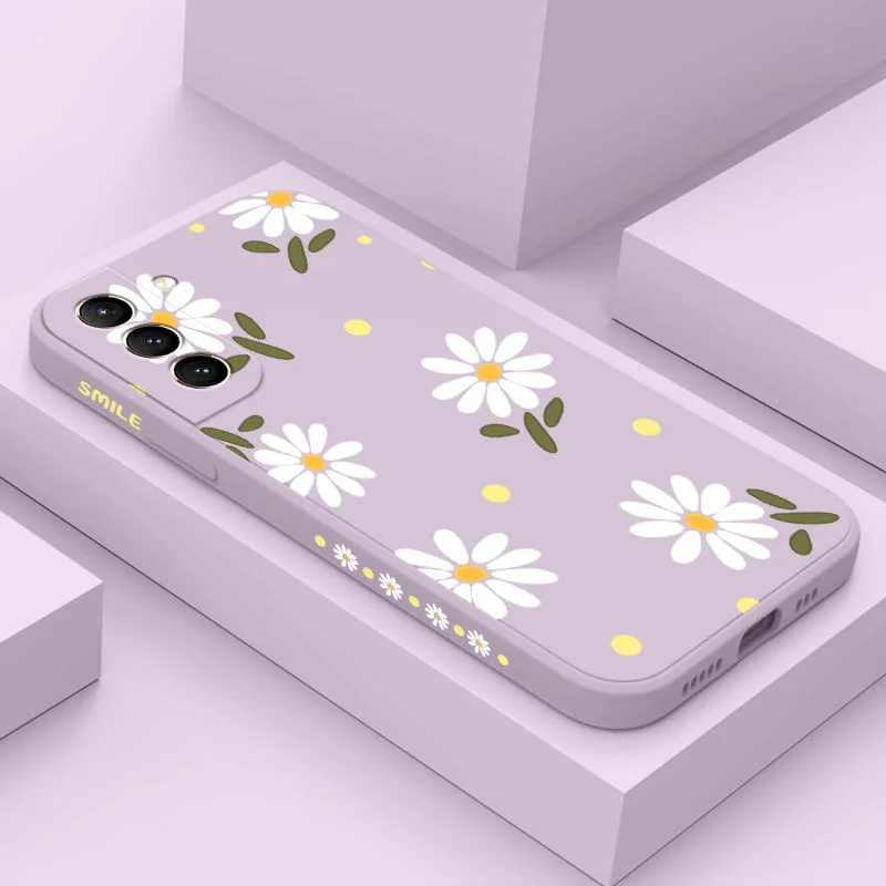 Chrysanthemum Phone Case For Samsung Galaxy S22 S21 S20 Ultra Plus FE S10 S9 S10e Note 20 ultra 10 9 Plus Cover