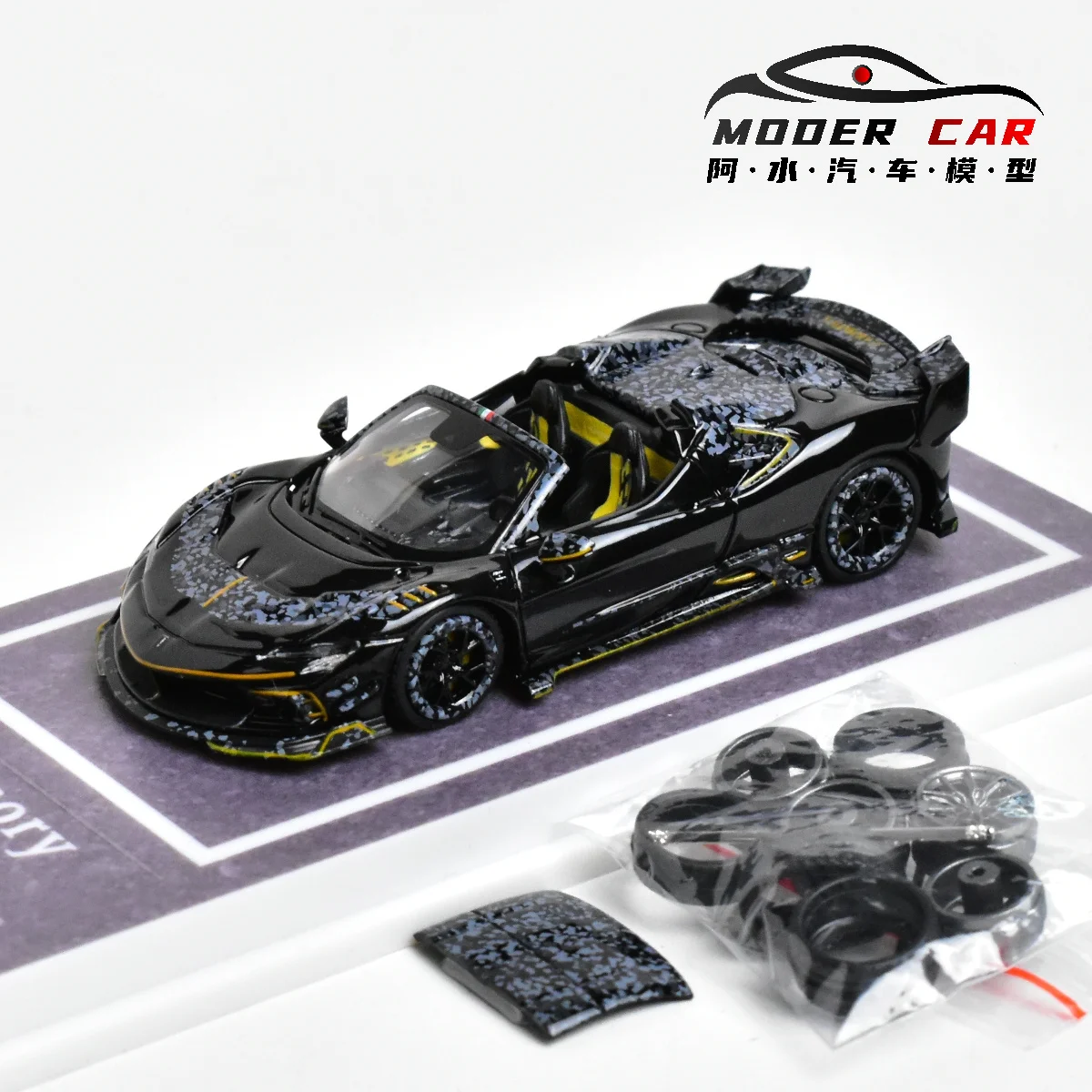 MJ 1:64 Mansory SF90 F9XX Spider Diecast Model Car - AliExpress