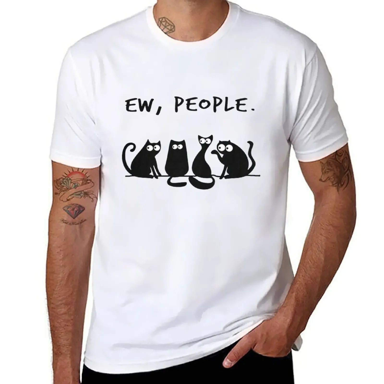 

EW PEOPLE CAT LOVER T SHIRT T-Shirt hippie clothes sports fans summer top mens vintage t shirts