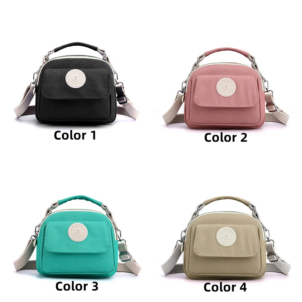 Women Handbags Zipper Shoulder Bag Female Tote Female Nylon Messenger Bags Crossbody Shoulder Bag