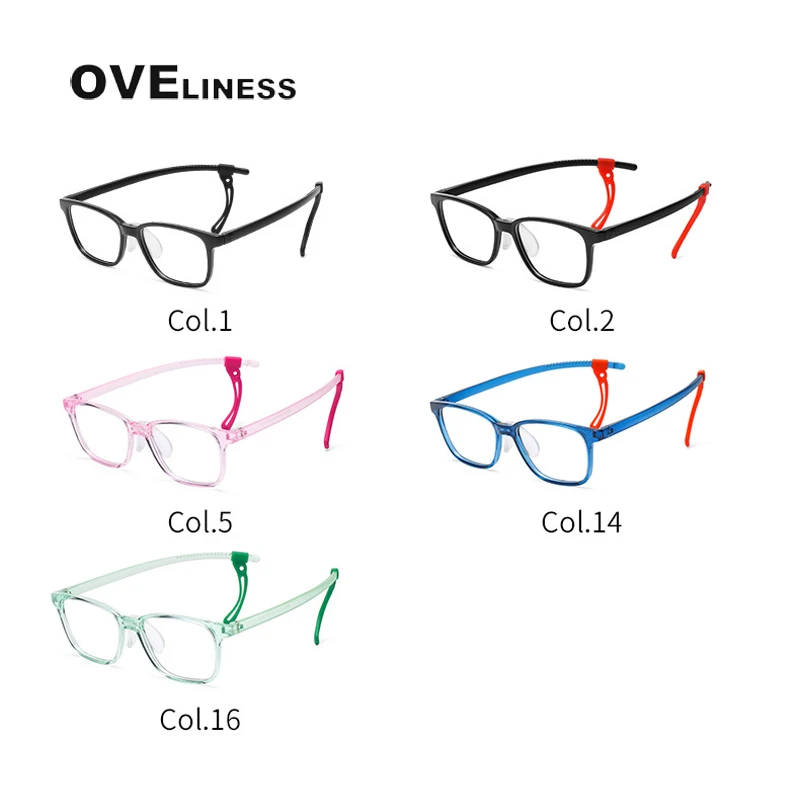 Optic Glasses Frame boy girl Kids Child Ultra light TR90 Silica prescription Eyeglasses With Myopia Glasses Spectacle Frames