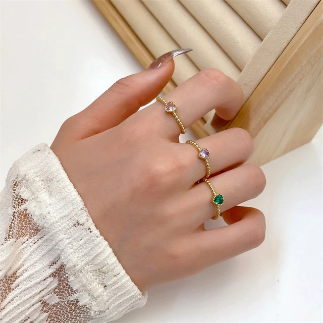 Rings Gift For Her Him Index Finger Ring Female Simple European And  American Court Retro Big Gem-Erfly-Ring Two-Piece Set - Walmart.com