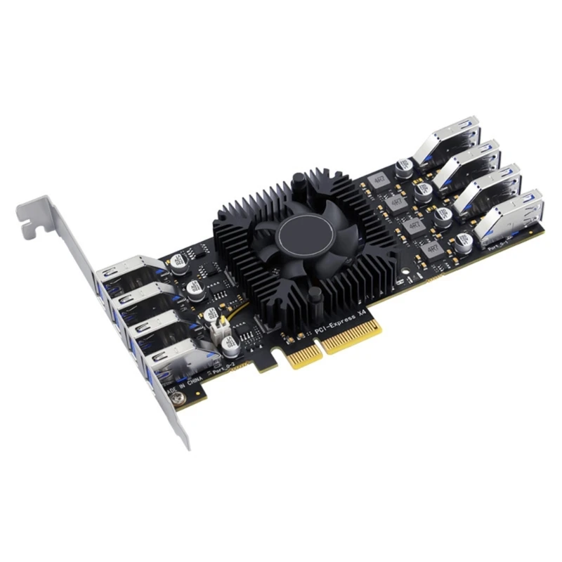 Highly Speed USB3.2 PCIE Expansion Card for Desktop PC USB3.2 GEN1x8 Port