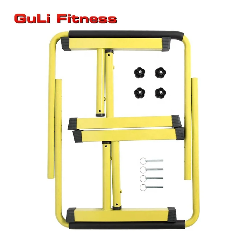 Home Gym Exercise Fitness Equipment Gymnastics Adjustable Push Up Stand Parallel Dip Bars Pull Up And Dip Bar Station