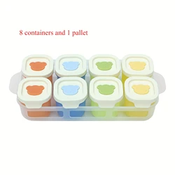Eco - Friendly Silicone Snack Containers Set - Reusable, Leak - Proof Food Storage with Lids (9 Pieces) (A set)
