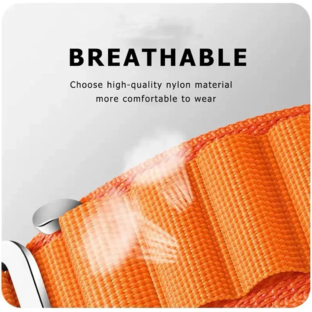 Nylon Loop Strap, Soft Sports Band Bracelet, 20mm/22mm Watchband Accessory