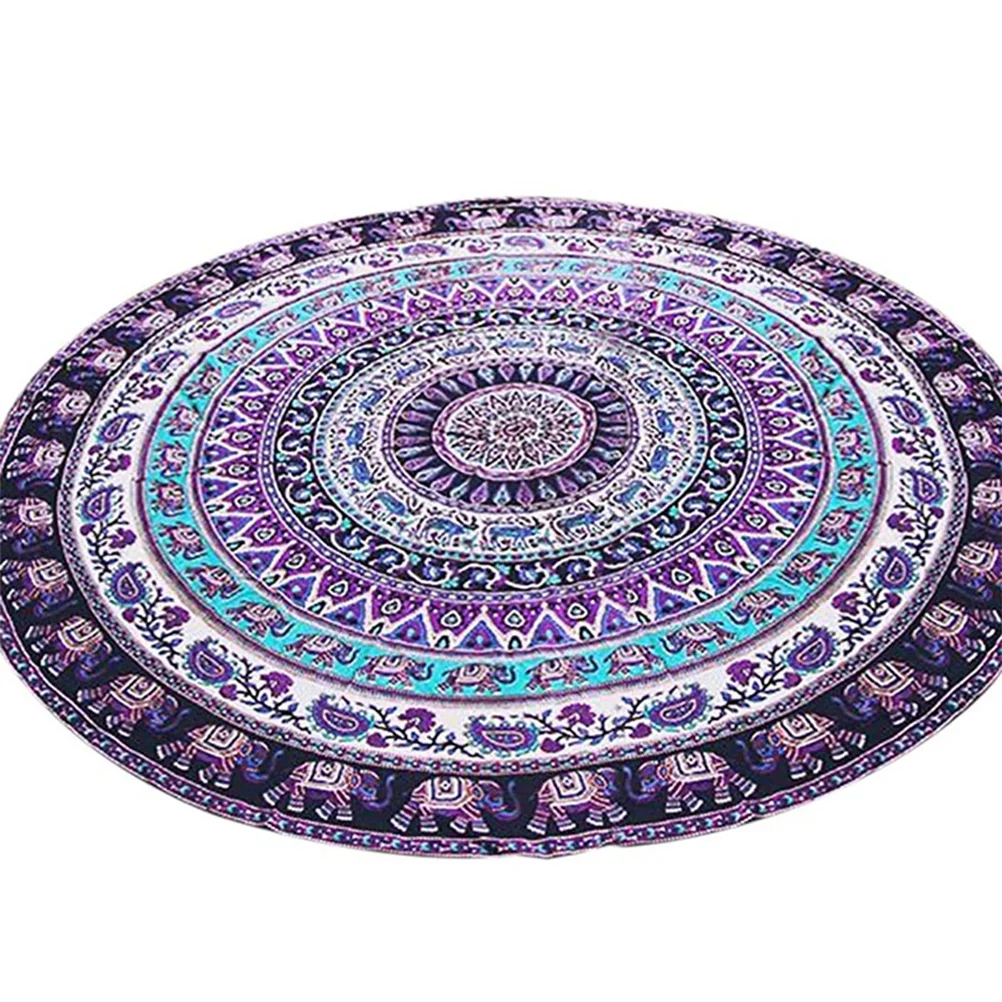 

Indian Mandala Large Round Beach Blanket Ultra Multi-Purpose Towel (Random Color)