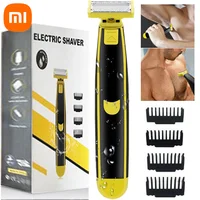 Xiaomi Electric Shaver Full Body Washable Wet and Dry Shaver USB Rechargeable T-Shaped Portable Trimmer Unisex Hair Trimmer Gift 1