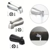 Sliding Bath Spout Bathtub Faucet With Diverter Solid Construction Brushed Nickel Finish Easy Operation Complete Accessories 6