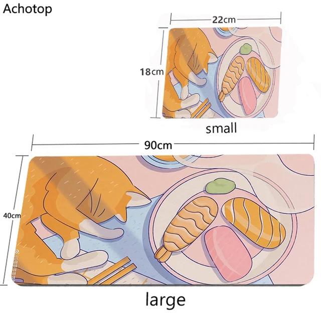 Pink Anime Mouse Pad Gamer Cute Kawaii XXL Gaming Mousepad Rubber Otaku Locking Edge 900X400MM Laptop Notebook Keyboard Desk Mat cute (68)