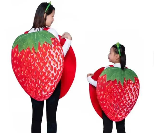 Frutta Vestito Da Fragola Per Carnevale Frutta Vestito Di