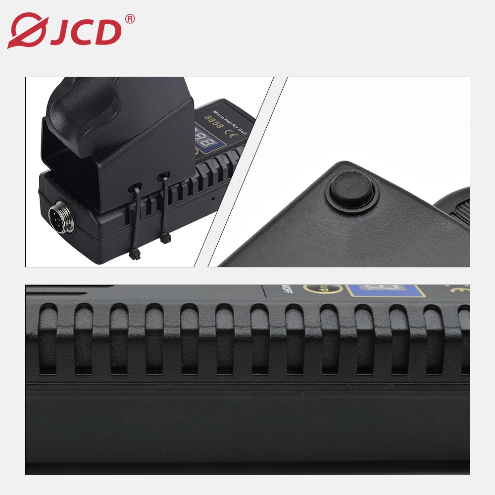 JCD Hot Air Gun 8858 Micro Rework Soldering Station LCD Digital Hair Dryer For Soldering 220V 750W Heat Gun Welding Repair Tools 5