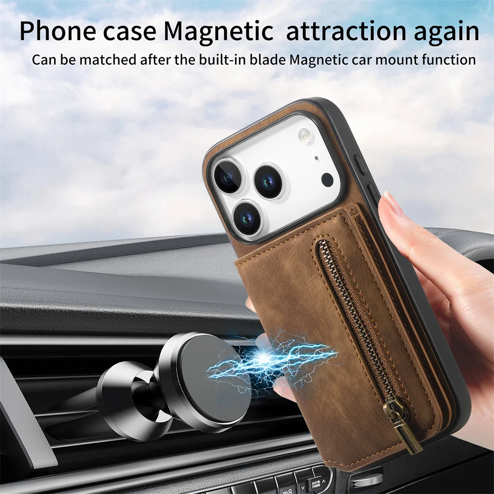 Flip RFID Blocking Card Phone Case - Premium Wallet Design & Secure Card Storage
