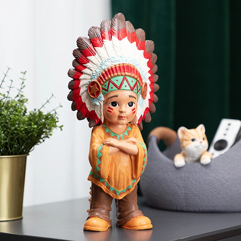 

Nordic Ins Resin Abstract Boy Sculpture Ornaments Living Room Homestay Miniature Statue Crafts Gifts Home Decoration Accessories