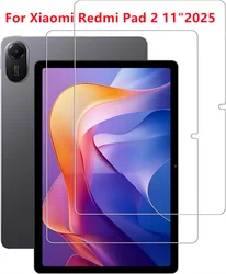 2 - Pack Tablet Tempered Glass Screen Protector - Anti - Scratch, Anti - Fingerprint, HD Quality Protective Film (Redmi Pad 2 11 2025)