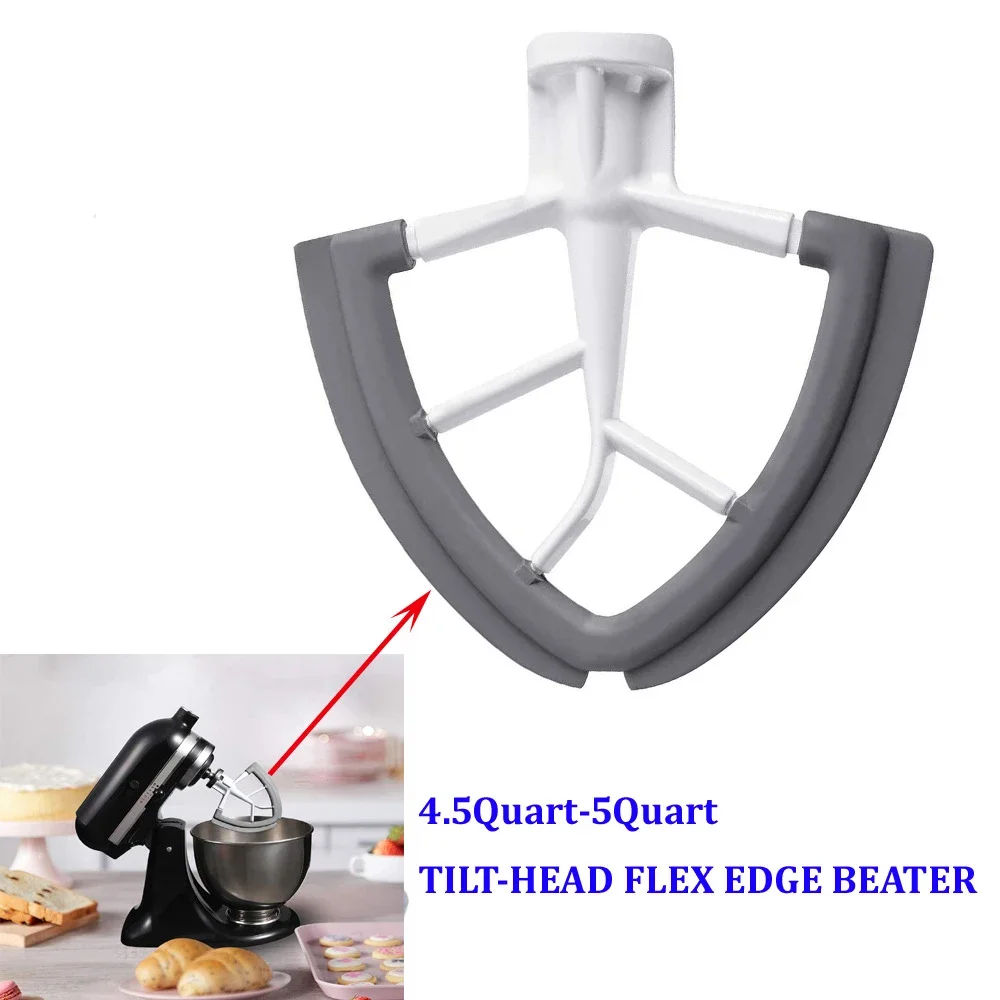 Flex Edge Beater KitchenAid Mixer 4.5-5 QT Tilt-Head Stand Mixer Attachments Silicone Paddle Accessories Blender Part