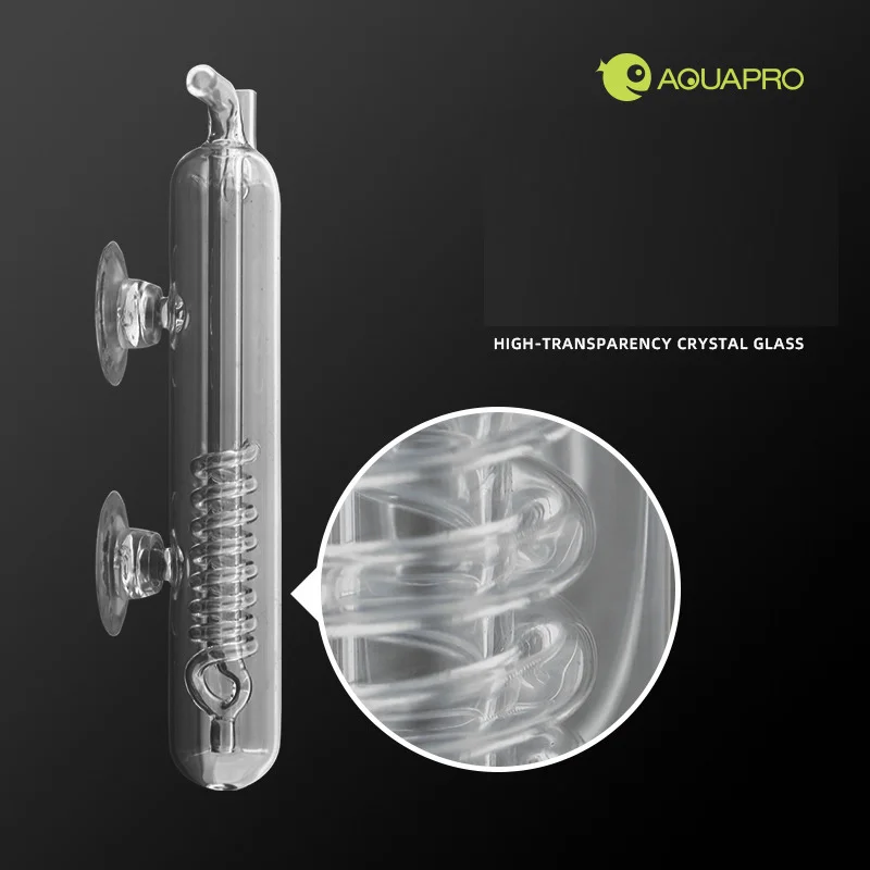 Aquarium Spiral Bubble Recorder Diffuser Glass CO2 Bubble Counter ADA Style Atomizer Water System Fish Tank Plant Pet Products 5