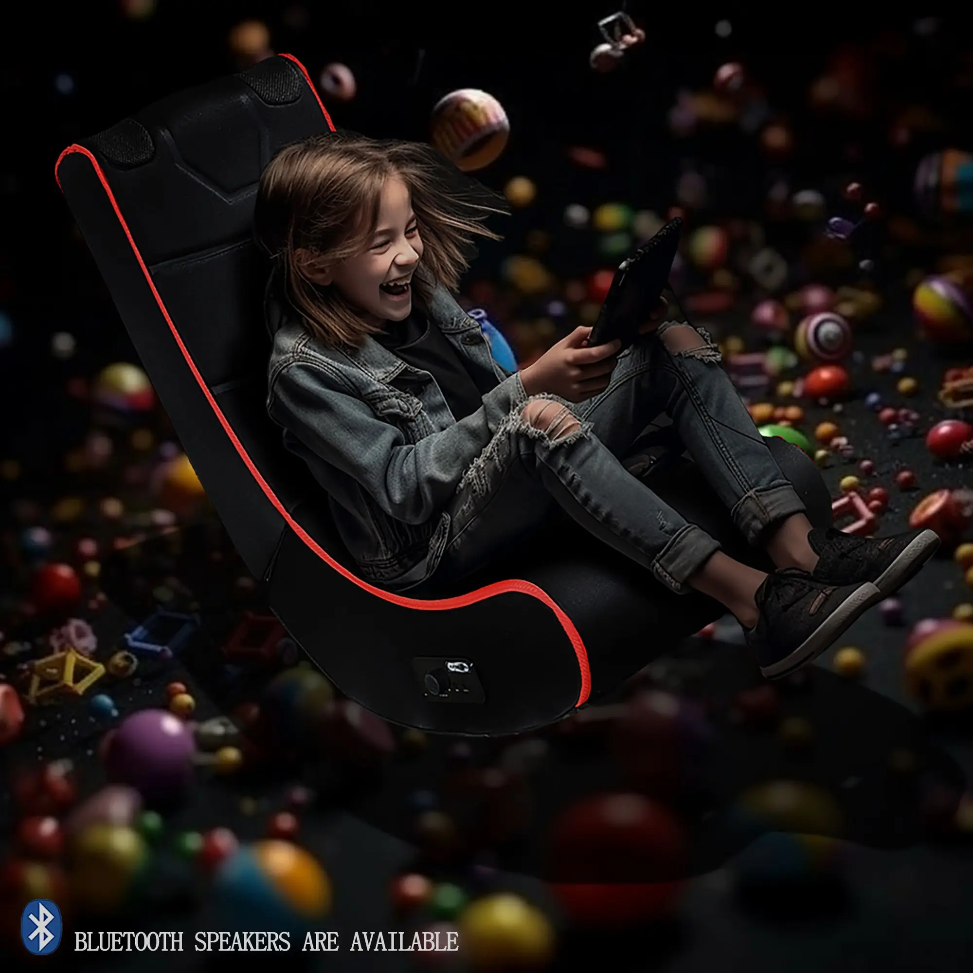 FOLDABLE GAMING CHAIR WITH ONBOARD SPEAKERS 2
