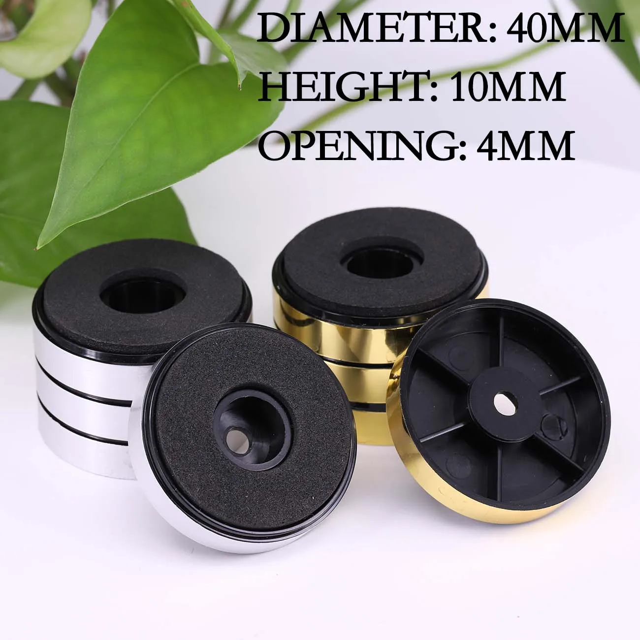 Audio Isolation Feet 30*8mm 40*10mm Plastic Amplifier Feet Speaker Pad CD DAC Speakers Shock Absorption Pad 4PCS