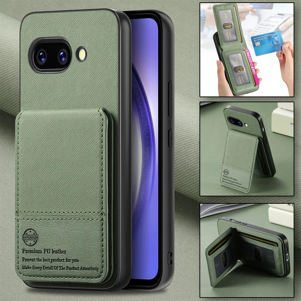 Premium RFID Blocking Leather Wallet Case - Luxury Card Holder Back Cover