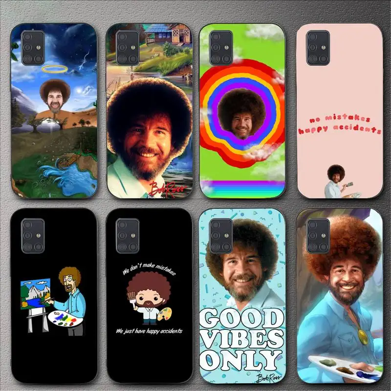 Custodia Per Telefono Bob Ross Senza Errori Per Samsung Galaxy A02 A12 A13 A22 A32 A41 A51 A53 A71 A73 Shell