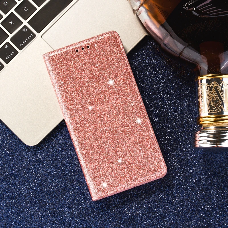 Glitter Wallet Flip Leather Case