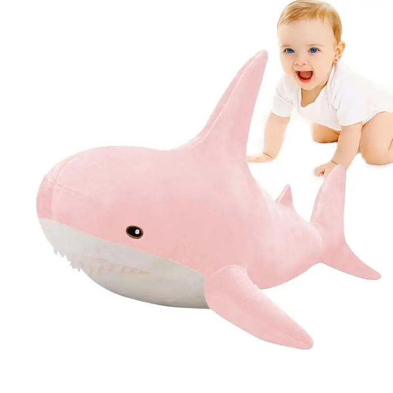 Shark Dolls Soft And Comfortable Cuddly Shark Plush Toy Women Festival Gifts For Living Room Study Room Balcony Car Dormitory shark hippie shark shark spare tire cover funny gifts halloween gifts car accessories spare tire cover personalized gifts