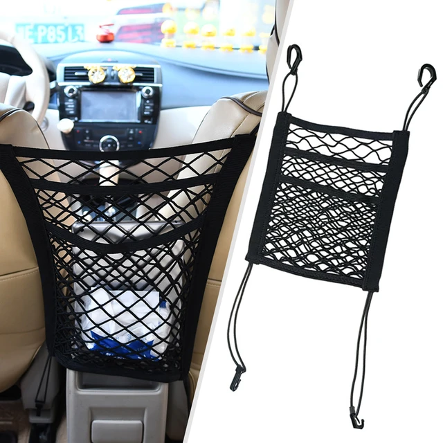 Auto Stamm Sitz Zurück Elastische Mesh Net Tasche Auto Lagerung