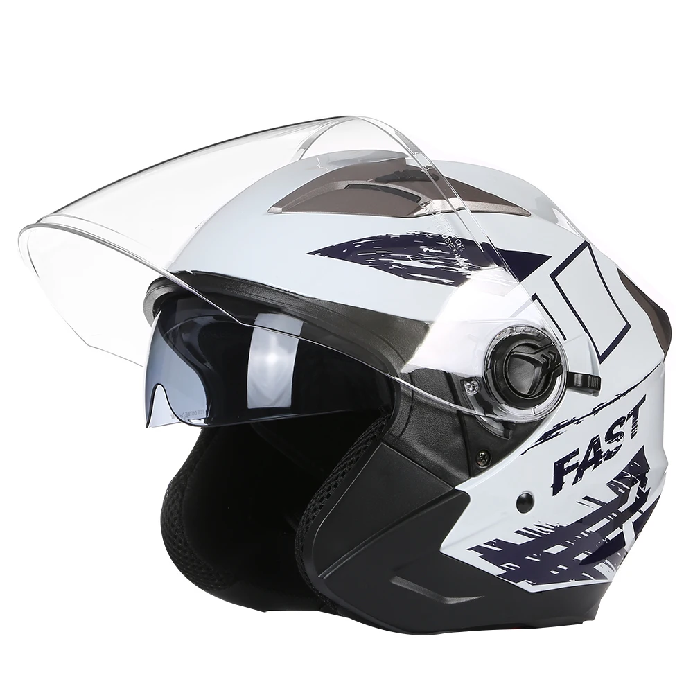 3/4 ���� ���̽� ��� ����� �ø� �� ������� ��� ���� ���� ��Ʈ ������ ���� Casco Moto Man Women Capasete Moto Dot