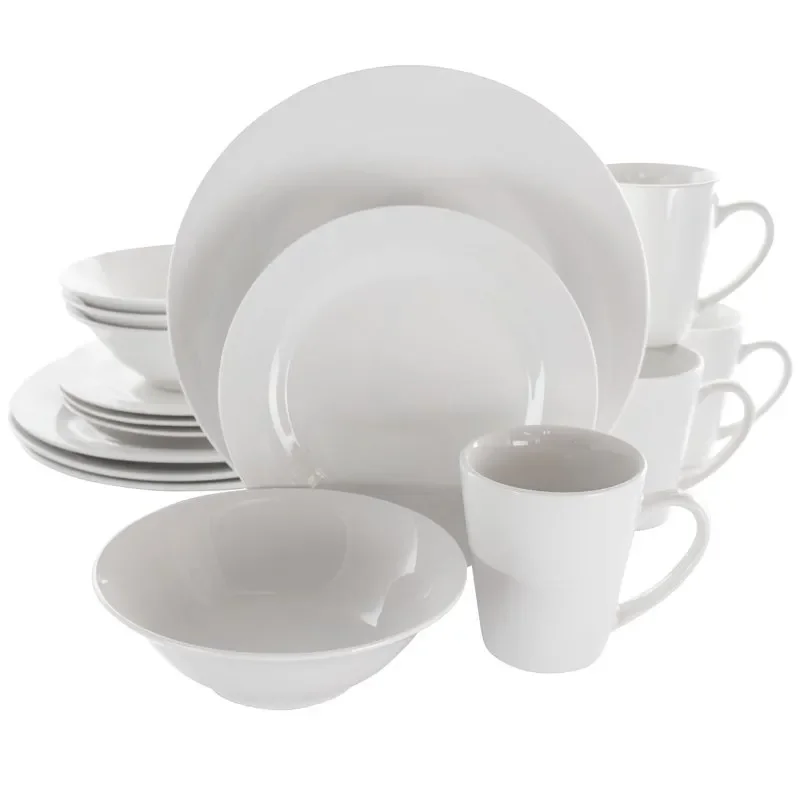 

Marshall 16 Piece Porcelain Dinnerware Set in White