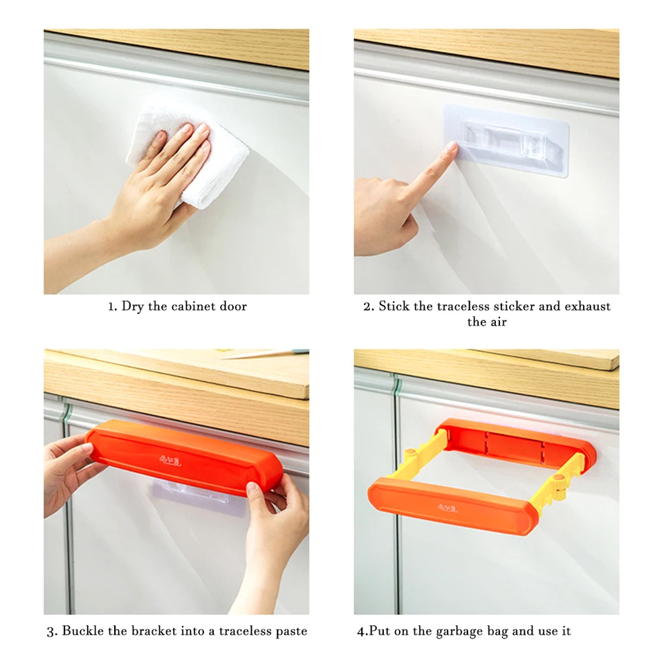 Supports De Sacs Poubelles En Acier Inoxydable Pour Un Rangement Efficace En Cuisine