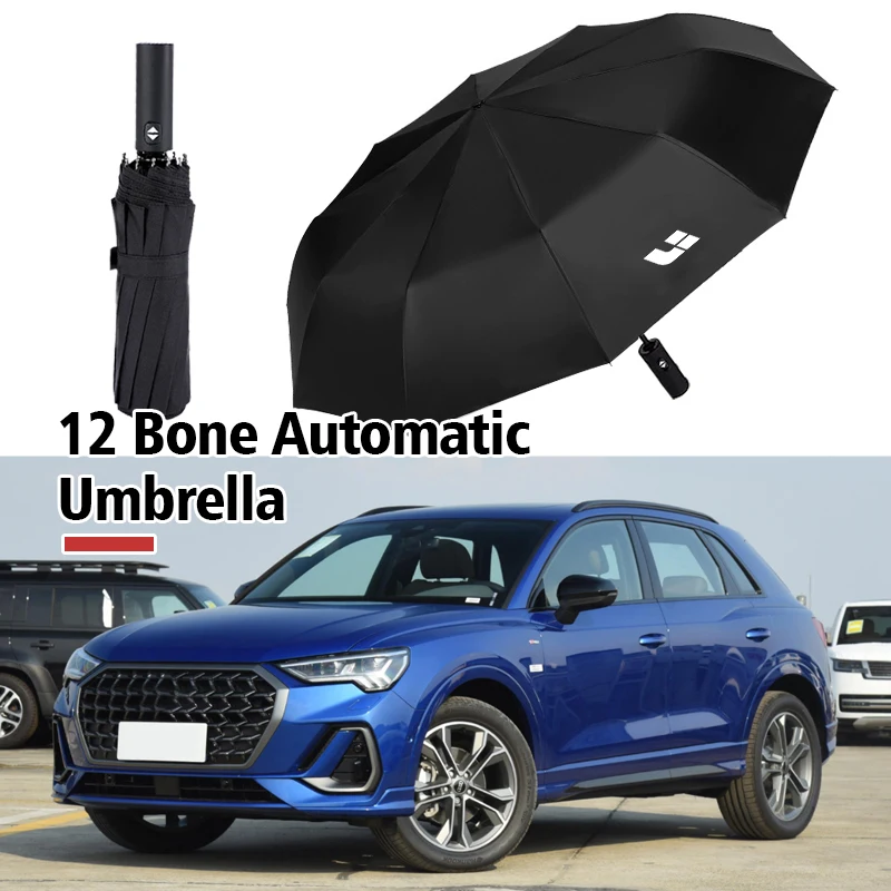12 bone car automatic business folding umbrella accessories for Leading Ideal Li Auto Lixiang One L7 L8 L9 L9 Max L6 umbrella holder umbrella sets car logo umbrella