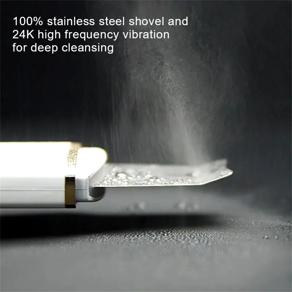Facial Cleaner Facial Scrubber Skin Scraper Blackhead Remover Ultrasonic Skin Scrubber Vibration Face Spatula