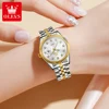 OLEVS 5526 Quartz Elegant Dress Wristwatch Luxury Stainless Steel Waterproof Watch For Women Date Display Original Woman Watches 3