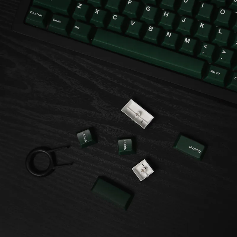 Pyga Emerald Translucence Keycap 141 Chaves Perfil Cereja Tiro Duplo Switch mx Teclado Mecânico Gmk67 Rk61 84 87 - Imagem 5