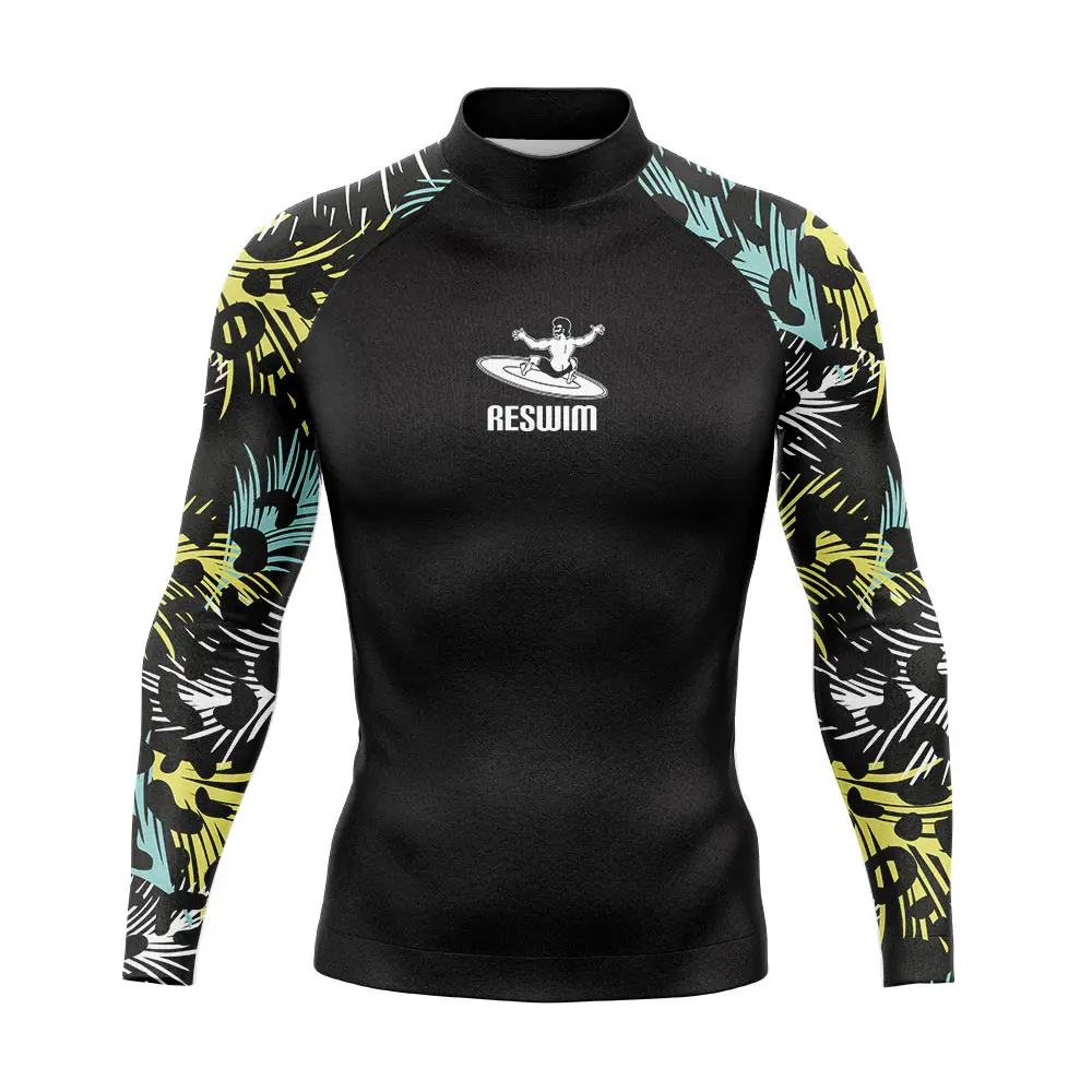 

Новая мужская одежда для плавания с защитой от УФ-лучей, топ-защита с длинным рукавом, плотная рубашка для серфинга и дайвинга, плавательная футболка, купальник, пляжный спортивный костюм