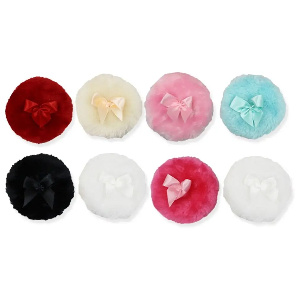 Large Fluffy Powder Puff Ultra Soft Washable Reusable Velour Face Body Powder Puff Loose Powder Puffs Wet Dry Makeup Tool