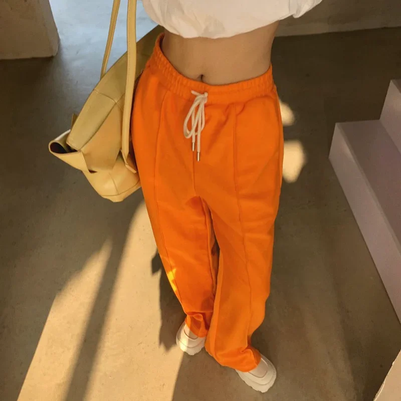 Fashion 2023 New Casual Loose Wide Leg Pants High Waist Drape Full Length Mopping Korean Harajuku Streetwear Women Sweatpants