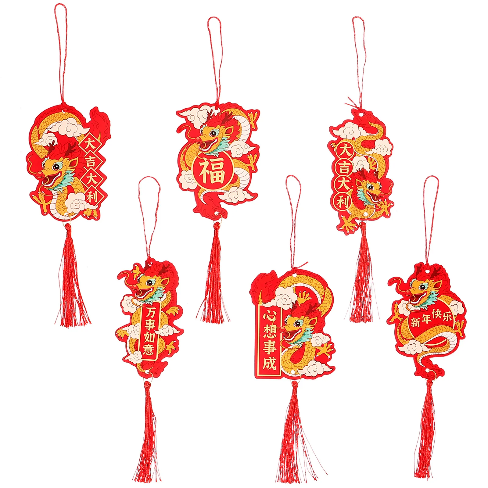 

Chinese New Year Pendant Bonsai Hanging Decorations Dragon Ornament Potted Plant New Year Spring Festival Decorations