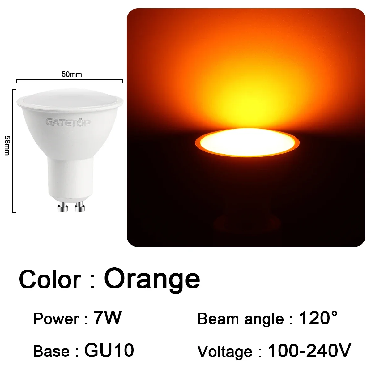 GU10 ORANGE
