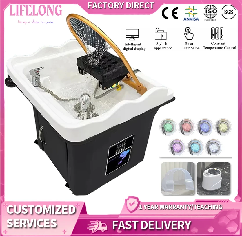 Salon อ่างล้างหน้าเก้าอี้สปา Fumigacion เฟอร์นิเจอร์เซรามิคโมเดิร์นอ่างล้างจานอ่างล้างหน้าห้องน้ําญี่ปุ่นหัวสปา 1