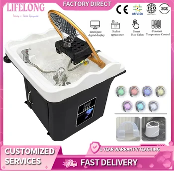 Salon อ่างล้างหน้าเก้าอี้สปา Fumigacion เฟอร์นิเจอร์เซรามิคโมเดิร์นอ่างล้างจานอ่างล้างหน้าห้องน้ําญี่ปุ่นหัวสปา 1