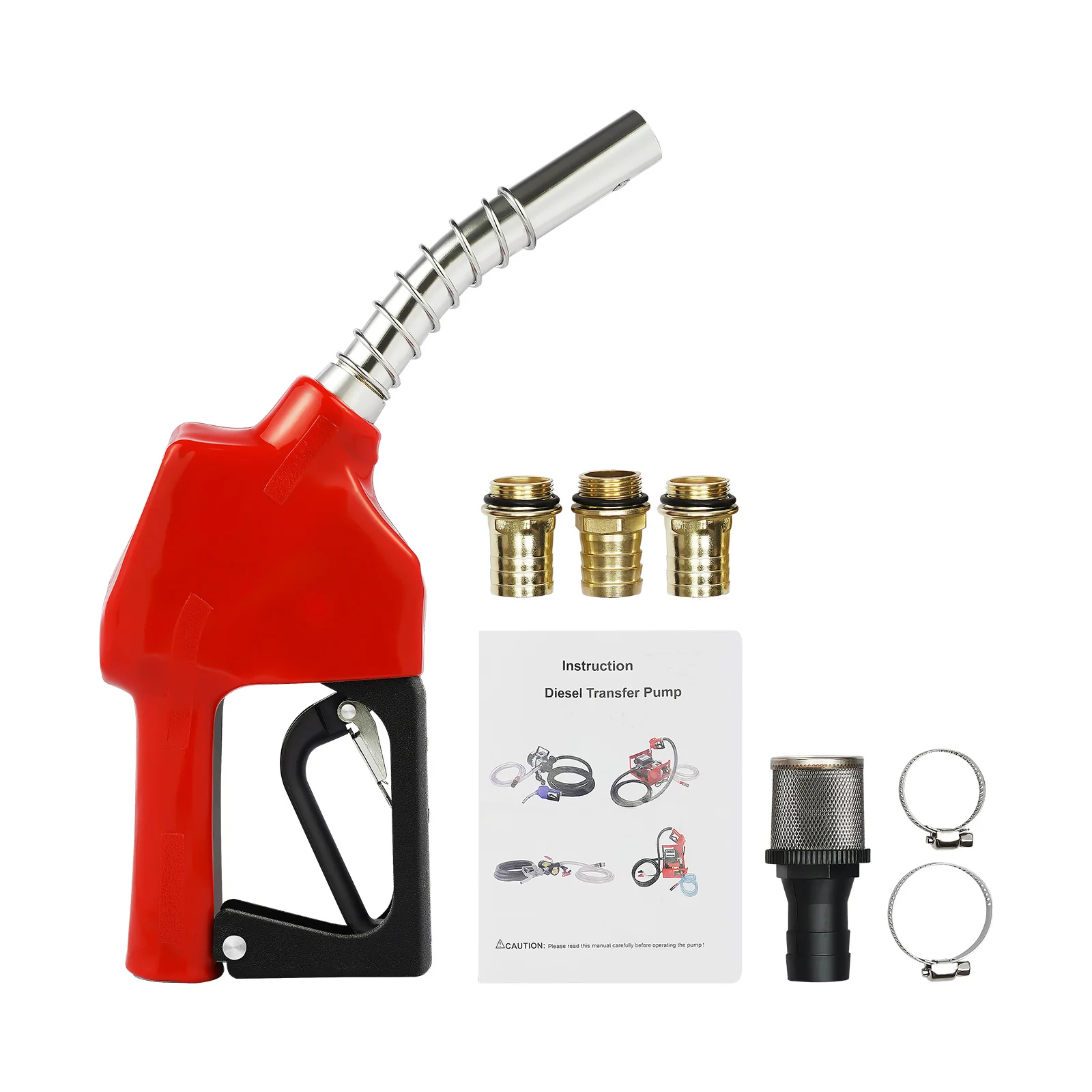 12V 175W Diesel Pump Fuel Oil Pump Automatic Pistol 45L/min Electric Self-priming Diesel Pump Transfer Pump Kit 3600RPM NEW