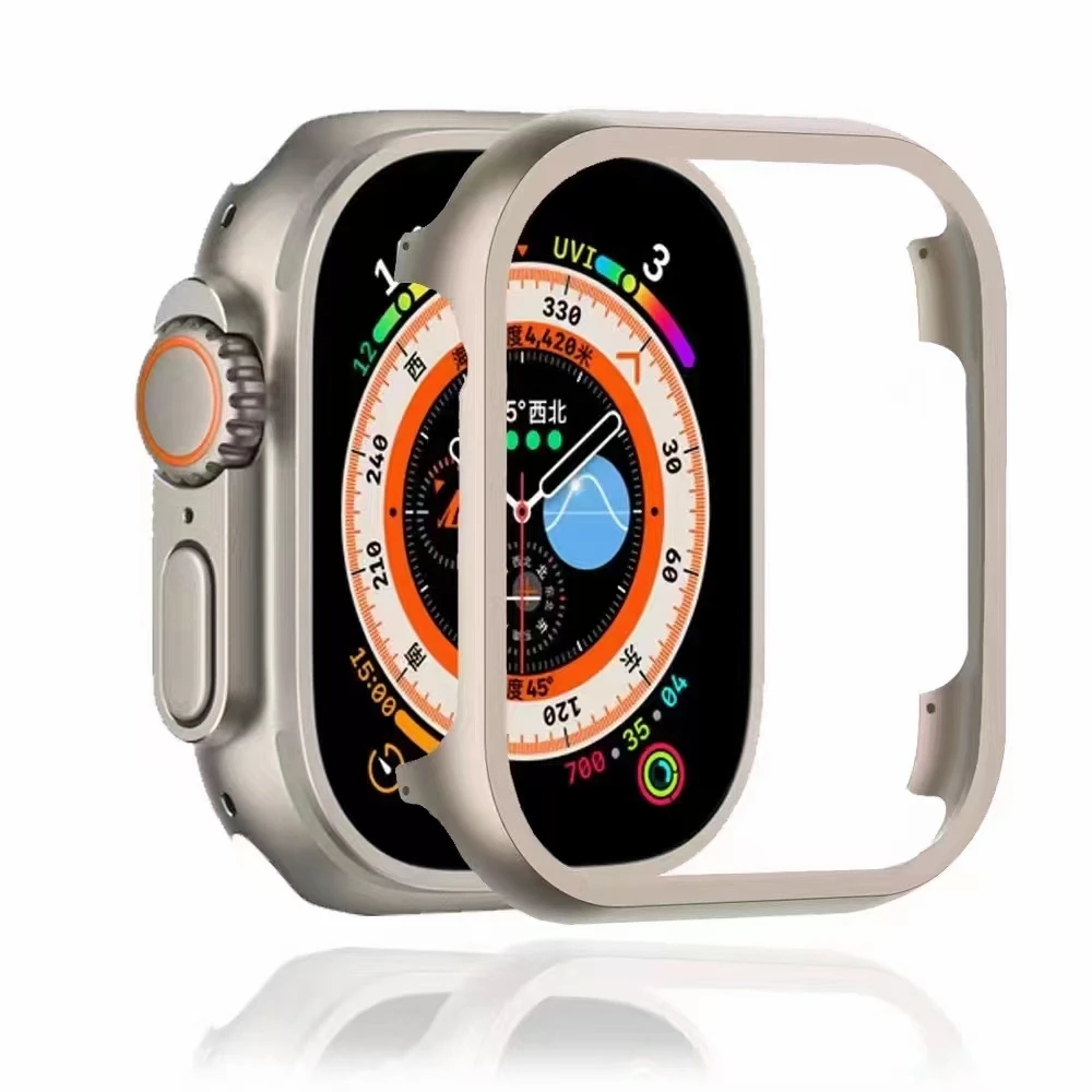 

Aluminium Case for Apple Watch Ultra 8 7 49mm 45mm 41mm Cover Bumper Frame for iWatch Series 6 5 4 3 Protector 40 44 mm 38 42mm