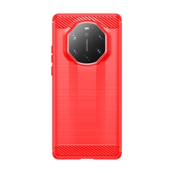 Shock Resistant Protective Silicone TPU Phone Case with Soft Back Cover for Mate 40 RS Porsche (Red)