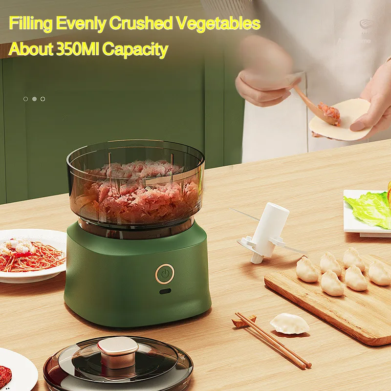 350ml Mini Kitchen Food Processor Multifunctional Cordless Electric Meat/Garlic Grinder Household Baby Food Processor 3