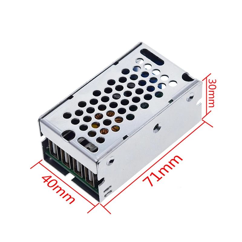 XY-3606T DC-DC 스텝 다운 전원 공급 장치 모듈, 5A, 4 USB 출력, 25W 벅 컨버터 전원 보드, 휴대폰용 알루미늄 쉘 포함