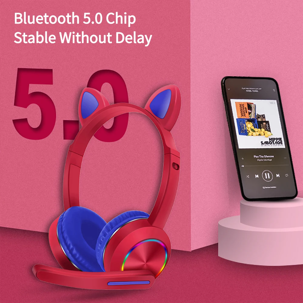 Беспроводная Bluetooth-гарнитура Cat Ear AKZ-K23 для детей