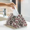 Custom Kabyle Amazigh Pattern Tissue Box Cover Rectangular PU Leather Berber Art Symbol Facial Tissues Holder for Office 6