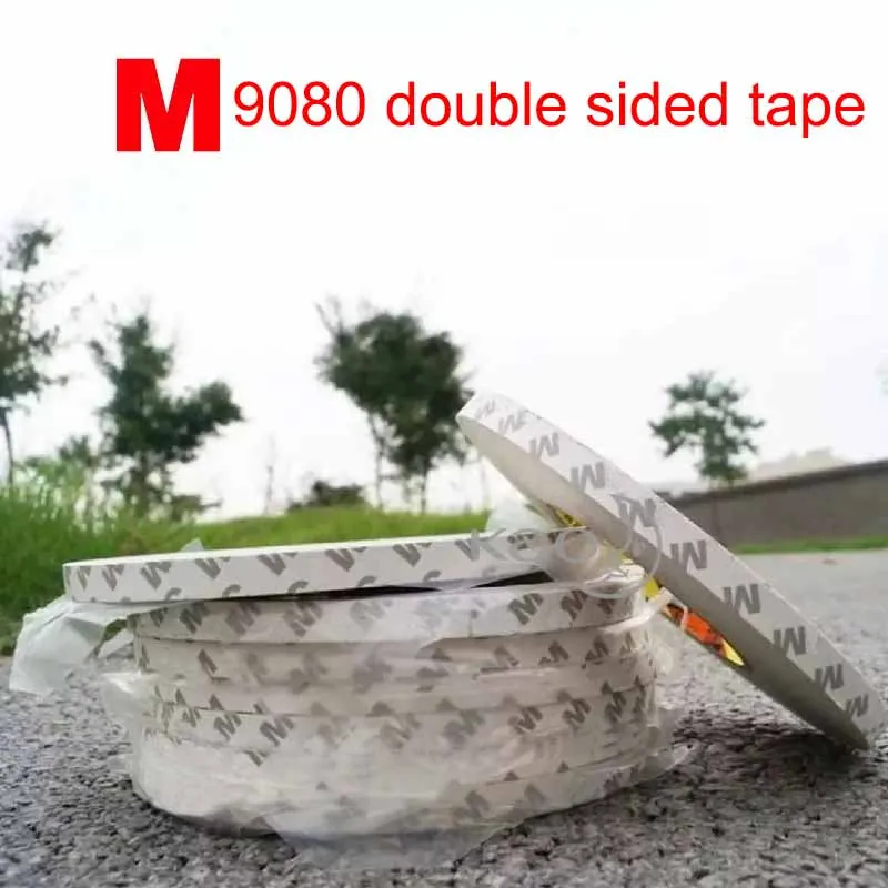 

50M 10M 9080 Light Strip strong Double Sided Tape Adhesive Transparent Width 20/15/10mm Ultra-thin on Paper Control Panel Paste